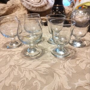 🍸🍹🍸 Delightful Vintage 90's Liquor Brandy & Vodka Glasses Set